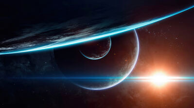 دانلود والپیپر فضا خورشید سیاره‌ها Space Sun Planets