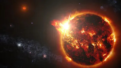 دانلود والپیپر خورشید نمای نزدیک Sun Close Up
