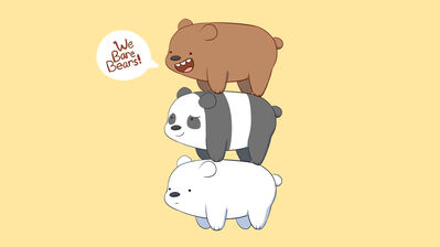 دانلود والپیپر سه خرس We Bare Bears کارتون شبکه