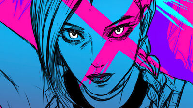 دانلود پوستر جینکس آرکین Arcane Jinx LoL Art