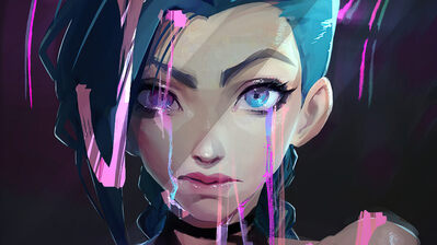 دانلود والپیپر جینکس آرکین Arcane Jinx Netflix
