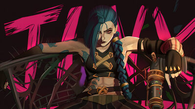 دانلود والپیپر جینکس آرکین نتفلیکس Arcane Jinx Netflix Series LoL