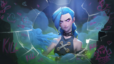 دانلود والپیپر آرکین جینکس Jinx Arcane Netflix Art