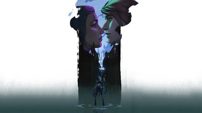 دانلود والپیپر آرکین جینکس و وی Arcane Jinx Vi