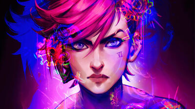 دانلود والپیپر وی آرکین Arcane Vi Netflix Series LoL Art