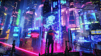 دانلود والپیپر شب سایبرپانک Cyberpunk Night City Cityscape