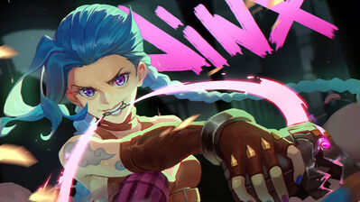 دانلود والپیپر جینکس آرکین نتفلیکس Jinx Arcane Netflix Series LoL Art