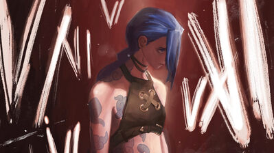 دانلود والپیپر جینکس آرکین (نتفلیکس) Jinx Arcane LoL Art