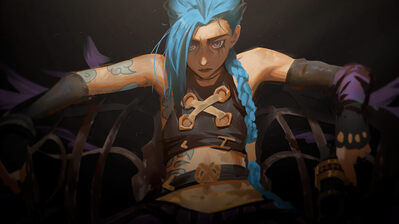 دانلود پوستر جینکس آرکین نتفلیکس Jinx Arcane Netflix LoL Art