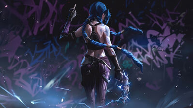 دانلود والپیپر جینکس لول آرکین Jinx LoL Arcane
