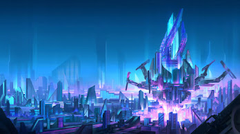 دانلود والپیپر شهر شبانه سایبرپانک Sci-Fi Night City
