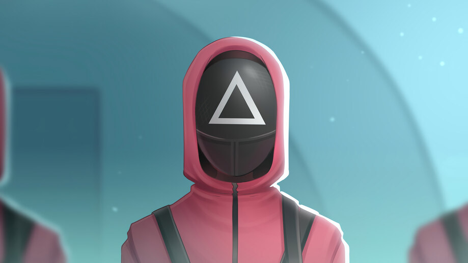 دانلود پوستر سریال بازی مرکب سرباز صورتی Squid Game Netflix Series Pink Soldier
