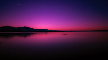 دانلود والپیپر منظره دریاچه غروب Sunset Lake Scenery