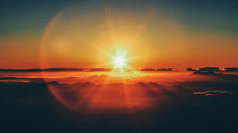 دانلود والپیپر آسمان ابری غروب Sunset Sky Clouds Scenery
