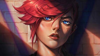 دانلود والپیپر وی آرکین Vi Arcane Series LoL Art
