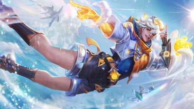 دانلود والپیپر اسپلش آرت اسکین ودر اینتیتی ایزریال لول Ezreal Weather Entity Skin LoL WR Splash Art
