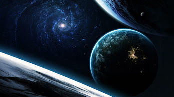 دانلود والپیپر فضا و سیاره و ستاره Galaxy Planets Stars Space