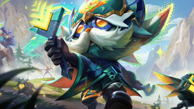 دانلود والپیپر هایمر دینگر Heimerdinger Mystical Herald Skin LoL Wild Rift