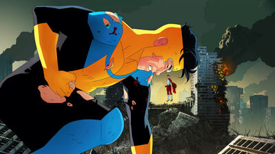 دانلود پوستر سریال شکست‌ناپذیر Invincible Series | شکست‌ناپذیر یعنی زخم و التیام، تو یعنی زخم و موندن.