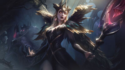 دانلود والپیپر لبلانک کوون اسکین لول LeBlanc Coven Skin Rework LoL Splash Art