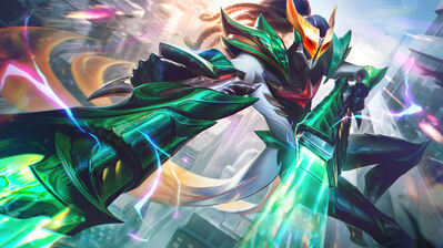 دانلود والپیپر لوسیان ماسکد جاستیس League of Legends