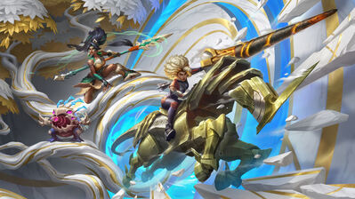 دانلود والپیپر رل و نیدالی LoL Wild Rift Rell Nidalee Kog'Maw