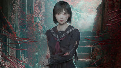 دانلود والپیپر سایلنت هیل اف Silent Hill F | سایلنت هیل یعنی ترس و مه؛ زندگی خودت هم یه سایلنت هیله، پر از مه و موجودات ترسناک نامرئی.