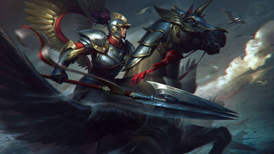 دانلود والپیپر شین ژائو LoL Xin Zhao Winged Hussar Skin