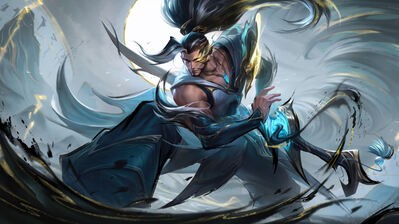 دانلود والپیپر یاسو کالیگرافیا لول Yasuo Calligraphia Skin LoL