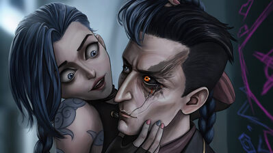 دانلود پوستر جینکس و سیلکو آرکین Jinx and Silco Arcane LoL
