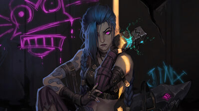 دانلود والپیپر جینکس آرکین League of Legends Arcane Jinx