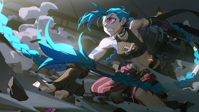 دانلود پوستر جینکس آرکین لول Arcane Jinx LoL Art