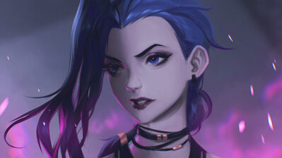 دانلود والپیپر آرکین جینکس نت‌فلیکس Arcane Jinx Netflix LoL Art