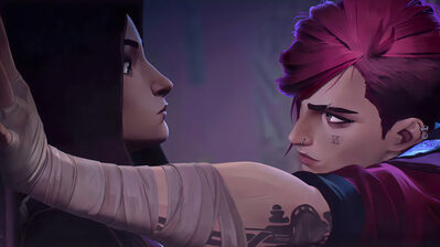 دانلود پوستر آرکین وی و کیتلین Arcane Vi Caitlyn