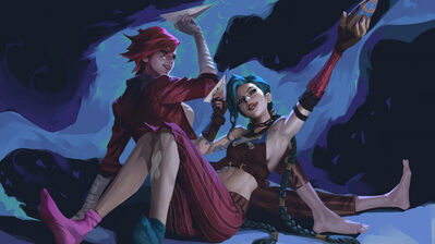 دانلود پوستر آرکین وی و جینکس Arcane Vi Jinx