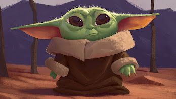 دانلود والپیپر هنر بیبی یودا Baby Yoda Art