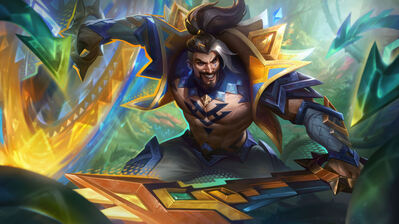 دانلود والپیپر دراون لول Draven Mystical Herald Skin LoL