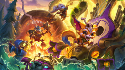 دانلود والپیپر گنار پاپی رامبل لول Gnar Poppy Rumble LoL