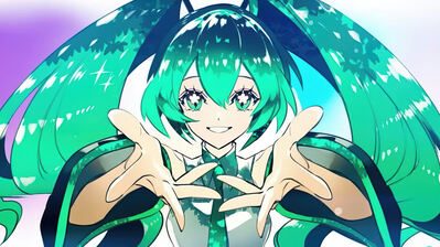 دانلود والپیپر هاتسونه میکو فورتنایت Hatsune Miku Fortnite