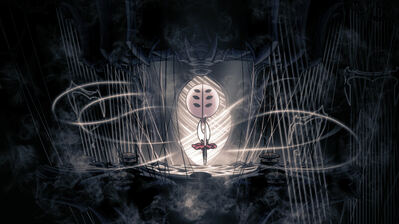 دانلود والپیپر هالو نایت سیلک‌سانگ Hollow Knight Silksong | هورنت رو بک‌گراند زدی تا تنهایی‌ات یه کم شیک‌تر به نظر بیاد. تهش بازم تو یه dungeon تاریکی، فقط اینبار اسمش اتاق خودته.