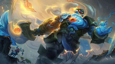 دانلود والپیپر جکس LoL Jax Shan Hai Scrolls Skin