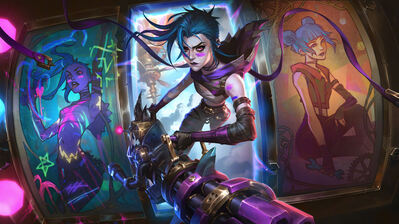 دانلود والپیپر جینکس آرکین League of Legends Jinx Fractured Skin