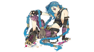 دانلود پوستر جینکس آرکین نتفلیکس Jinx Arcane Netflix Series LoL Art
