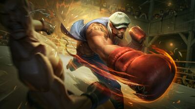 دانلود والپیپر ناک‌اوت لی سین اسکین League of Legends Knockout Lee Sin Skin LoL Splash Art