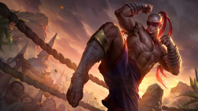 دانلود والپیپر موی تای لی سین League of Legends Muay Thai Lee Sin Splash