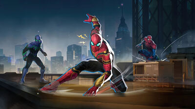 دانلود والپیپر اسپایدرمن مارول رایوالز اسکین نو وی هوم Spider-Man Marvel Rivals MVP Spider-Man No Way Home Skin