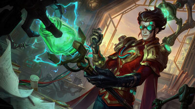 دانلود والپیپر ویکتور پروتوتایپ اسکین جدید لول Viktor Prototype Skin New LoL Rework Splash Art