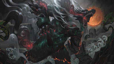 دانلود والپیپر وارویک League of Legends Warwick Shan Hai Scrolls