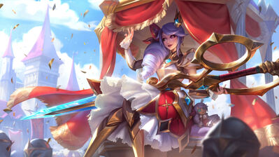 دانلود والپیپر ملکه نبرد گوئن لول League of Legends Gwen Battle Queen