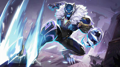 دانلود والپیپر بلک پنتر مارول ریوالز اسکین پنجه کهکشانی Black Panther Marvel Rivals MVP Galactic Claw Skin